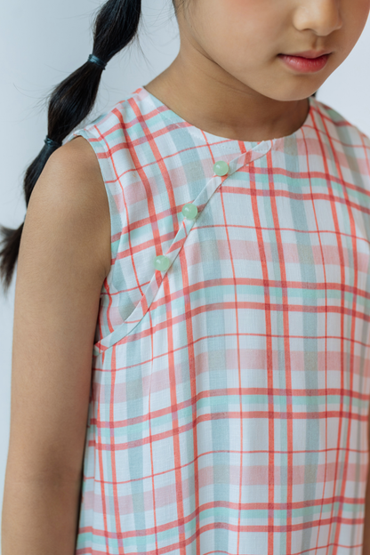 Heather Plaid Emily Cheongsam