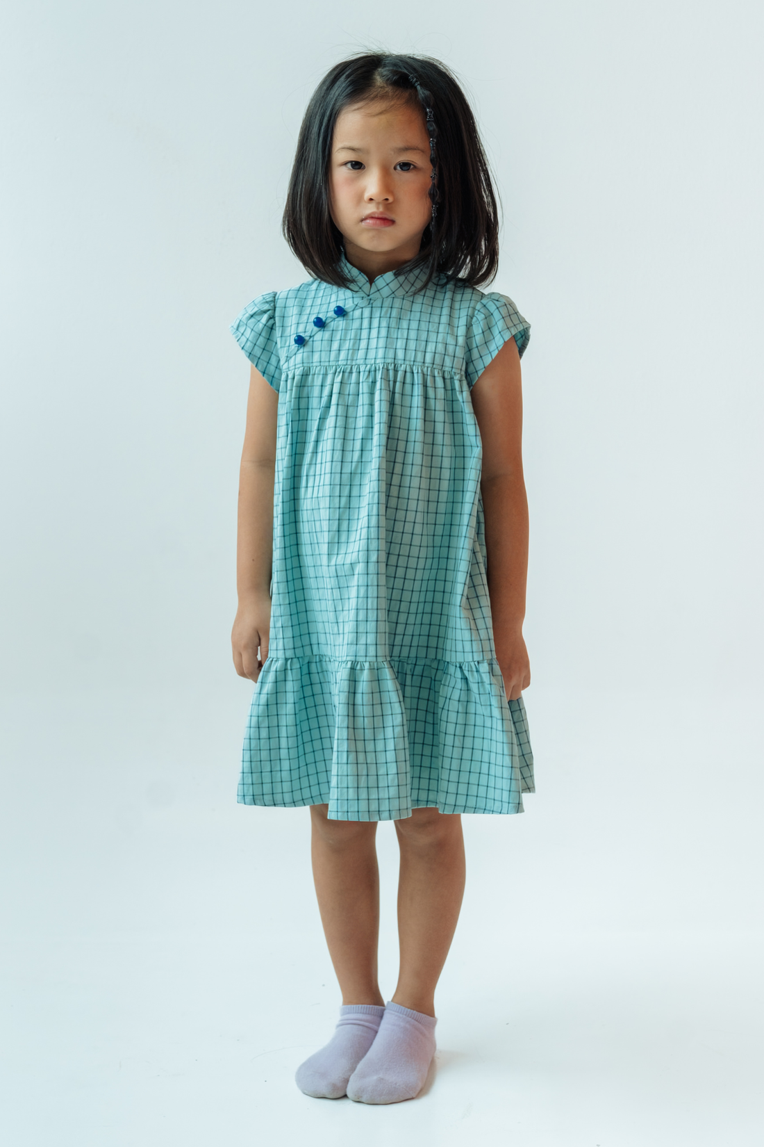 Slate Check Daphne Cheongsam