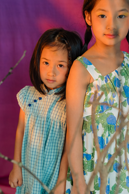 Slate Check Daphne Cheongsam