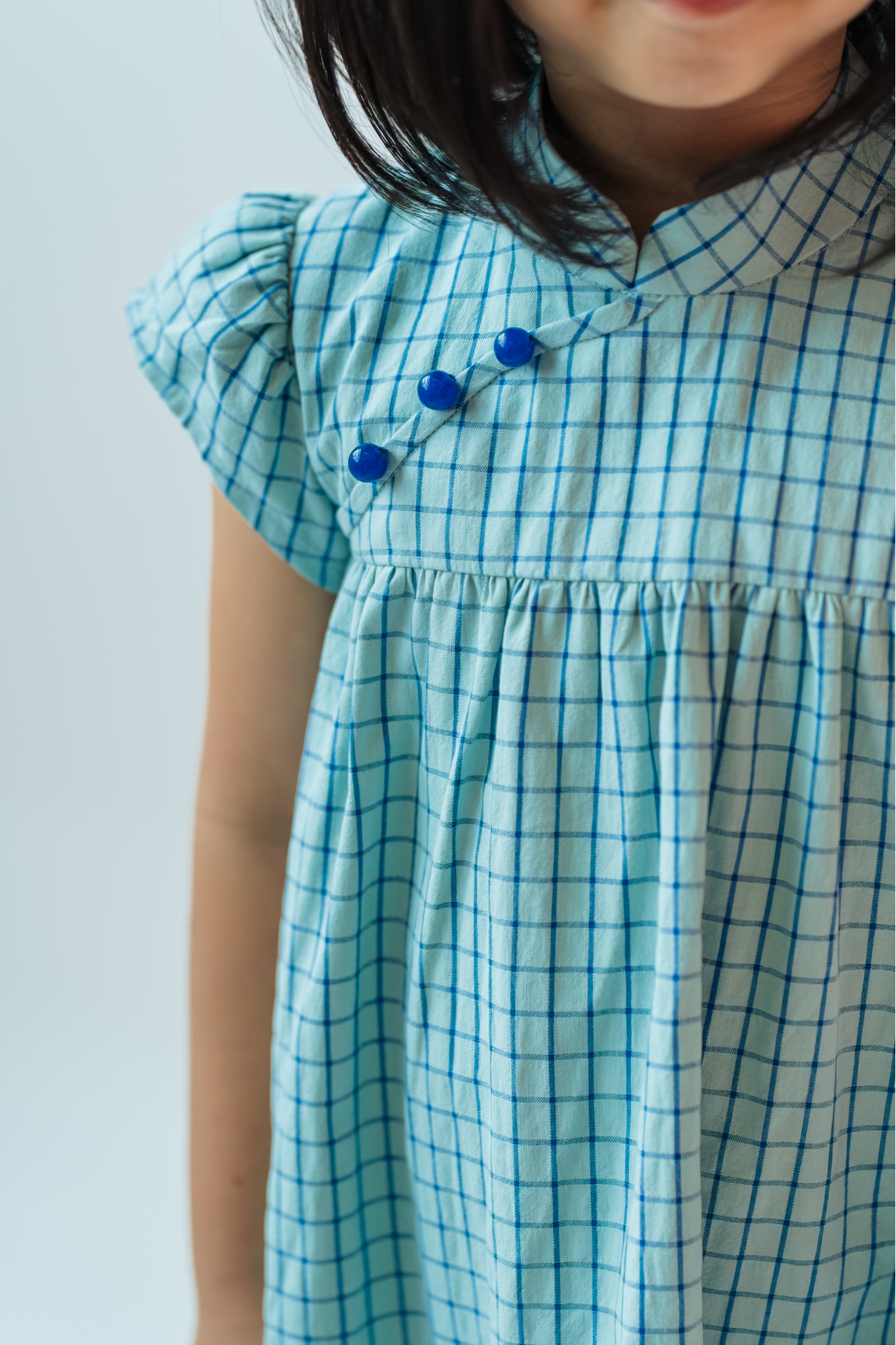 Slate Check Daphne Cheongsam