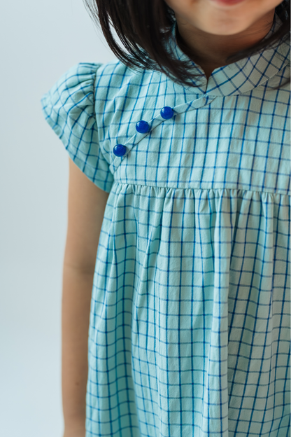 Slate Check Daphne Cheongsam