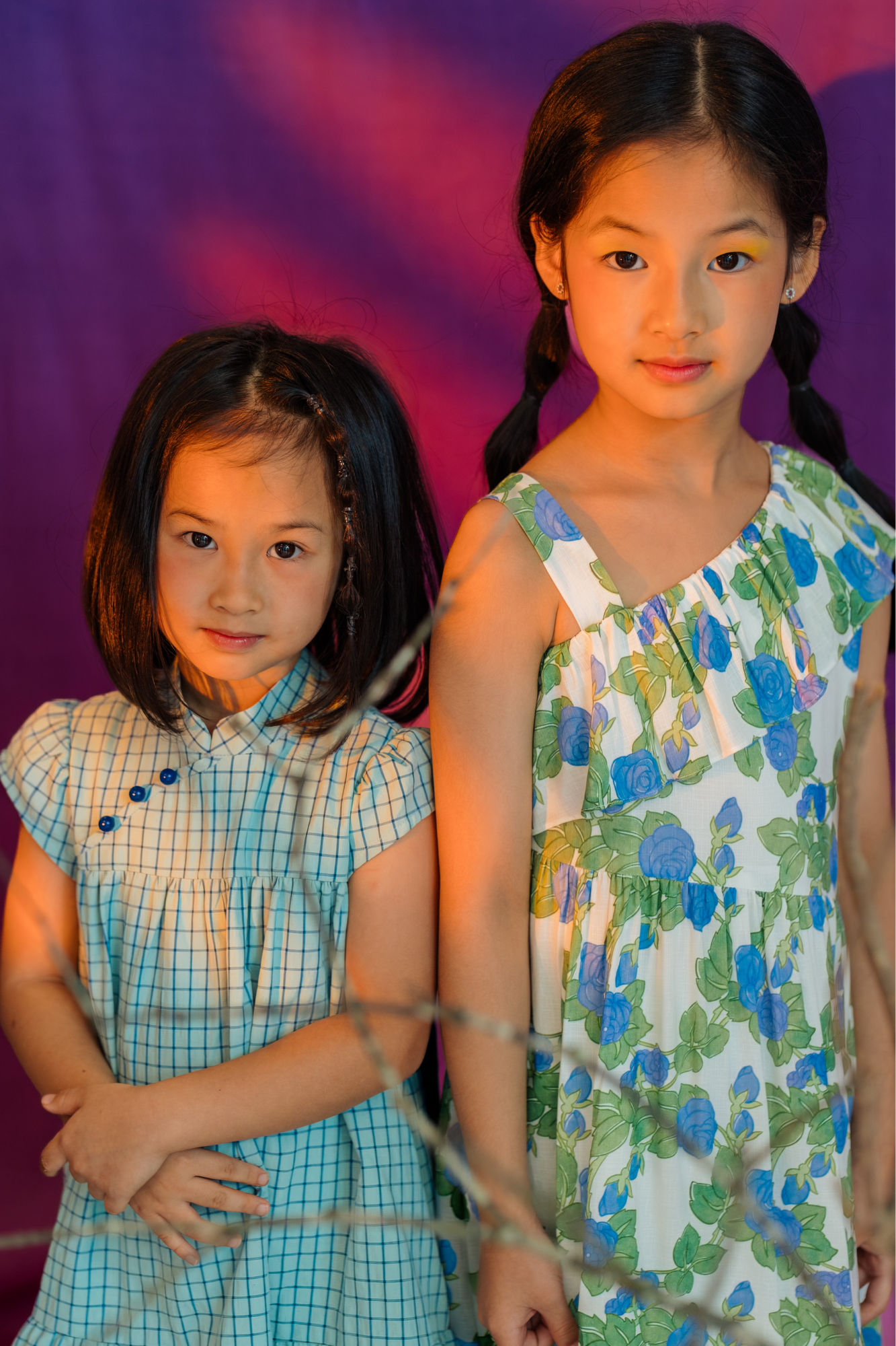 Slate Check Daphne Cheongsam