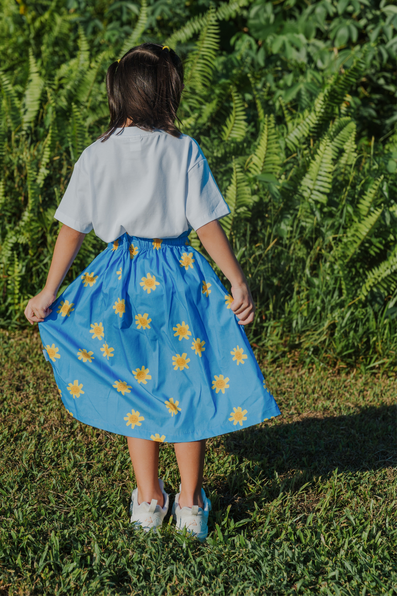 Sunshine Paperbag Midi Skirt