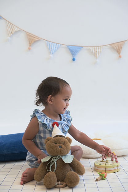 Blue Check Leah Sunsuit