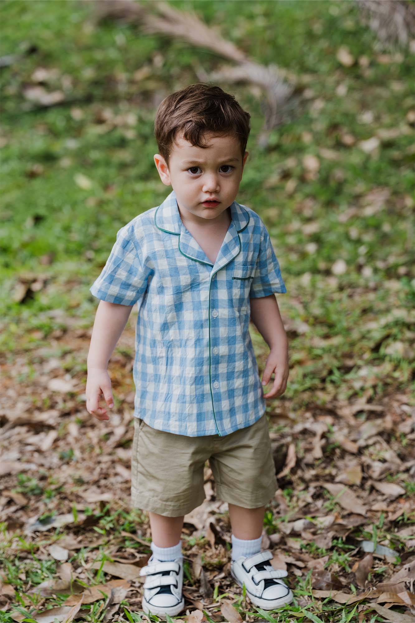 Blue Check Relaxed Shirt