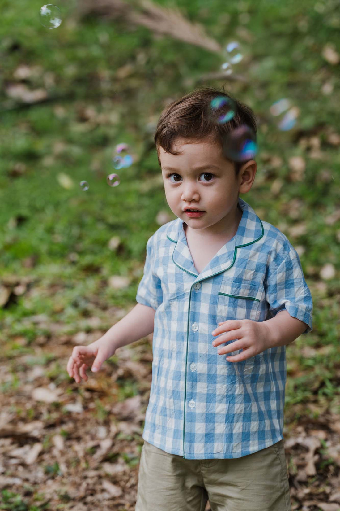 Blue Check Relaxed Shirt