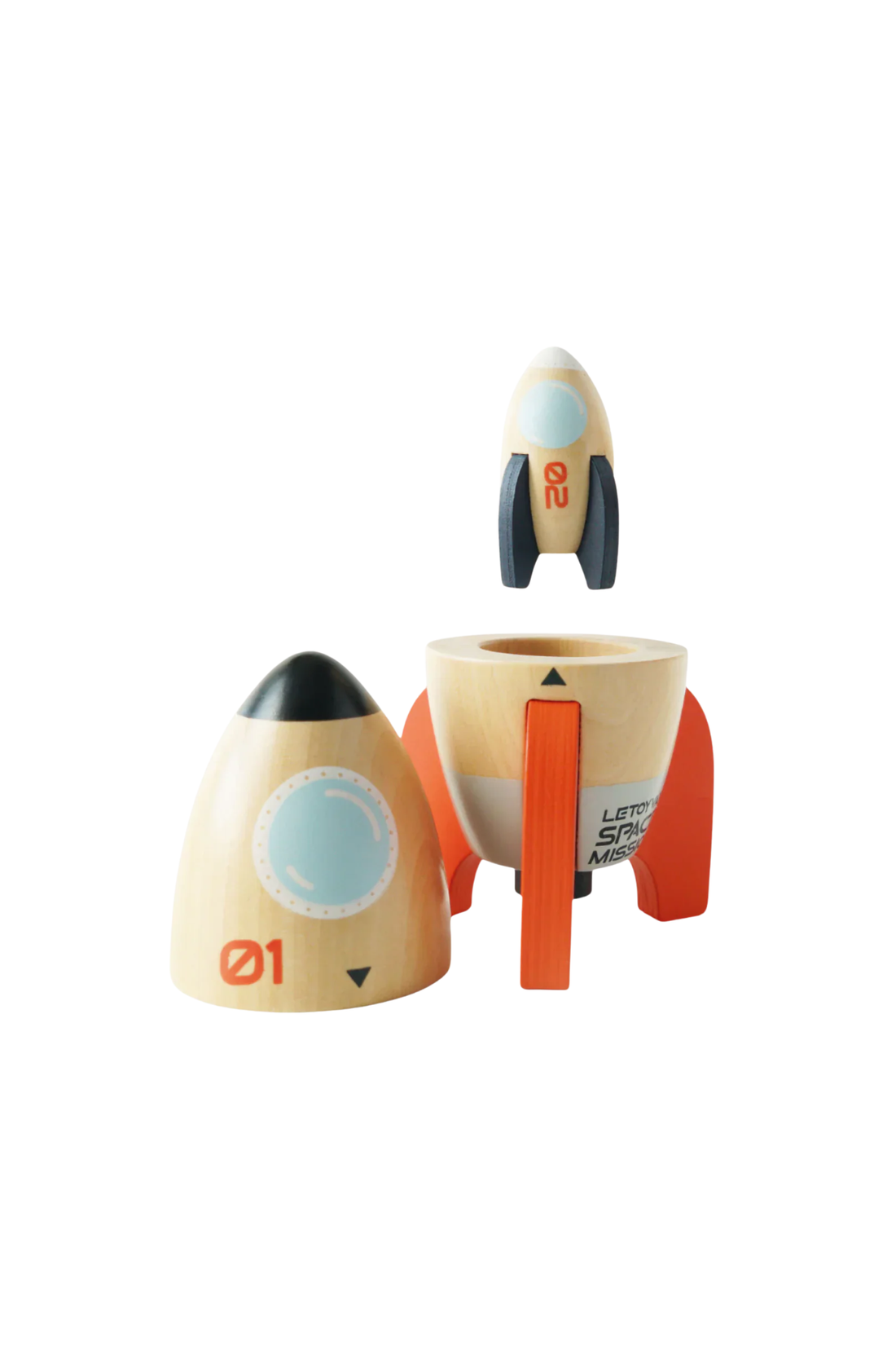 Le Toy Van Magnetic Space Rocket Duo