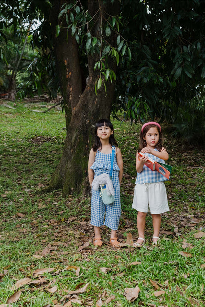 Blue Plaid Maya Jumpsuit
