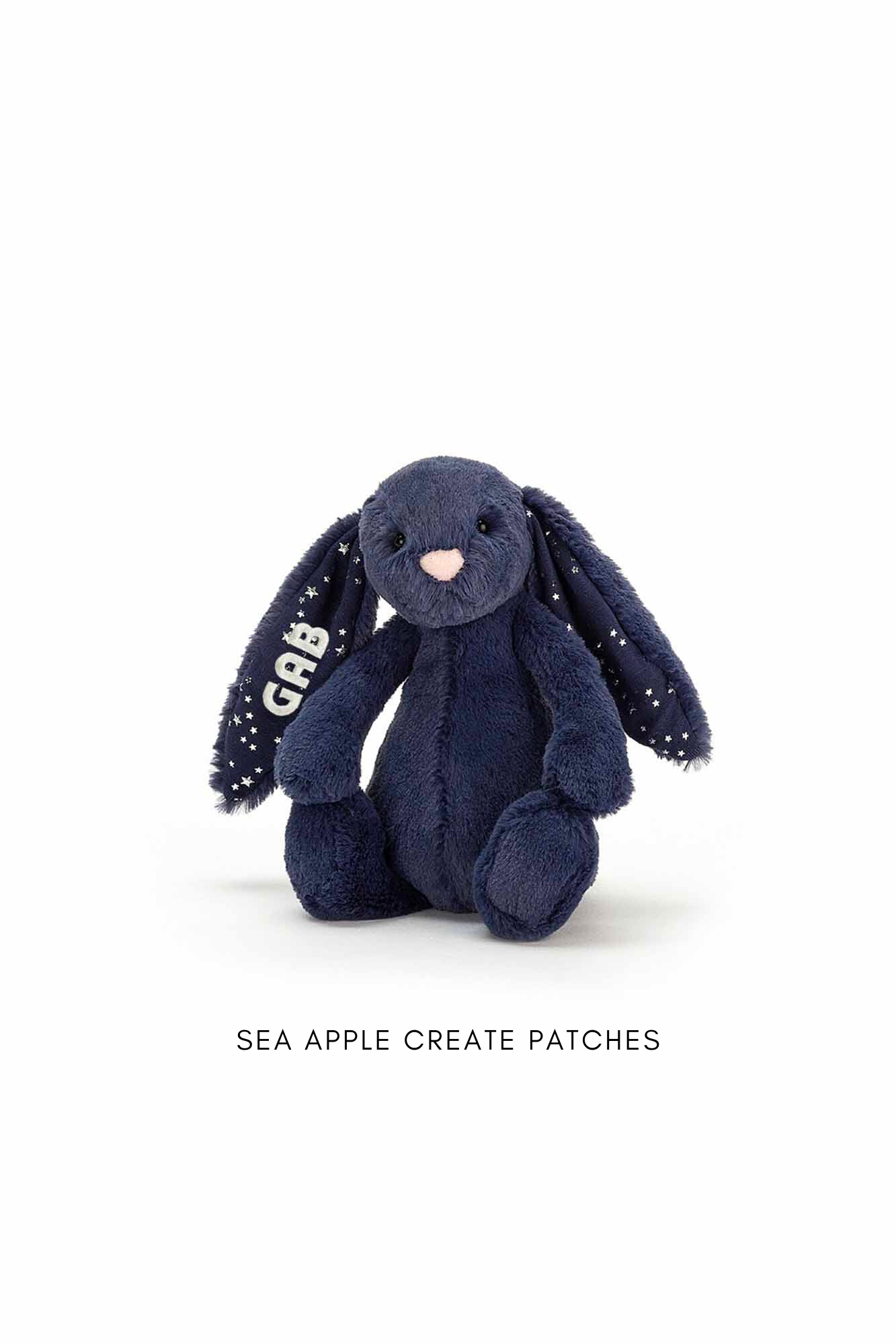 Personalisable Jellycat Bashful Bunny Stardust Small