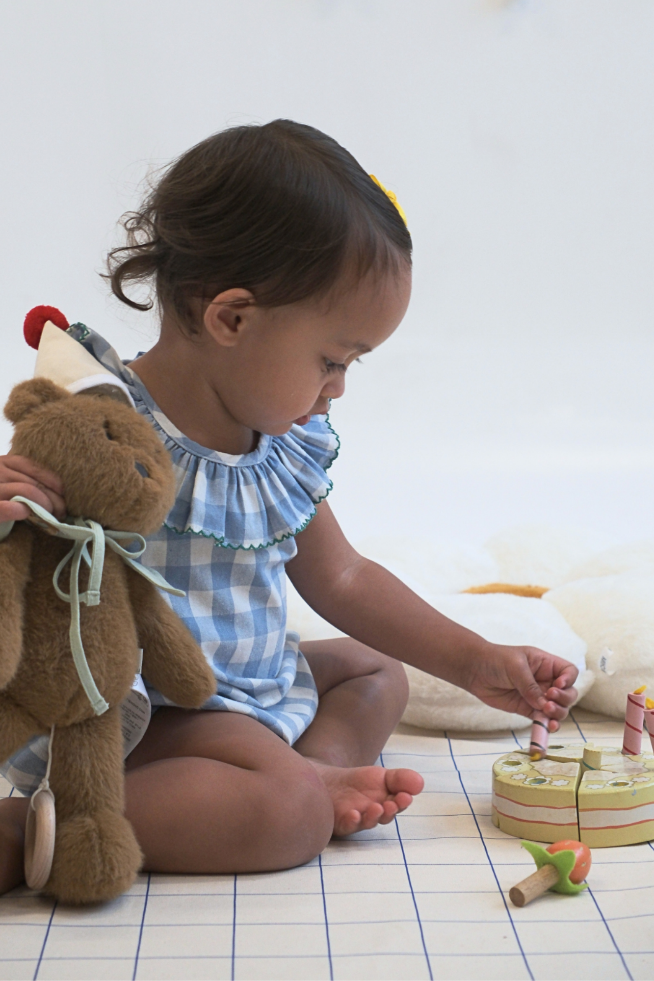 Blue Check Leah Sunsuit