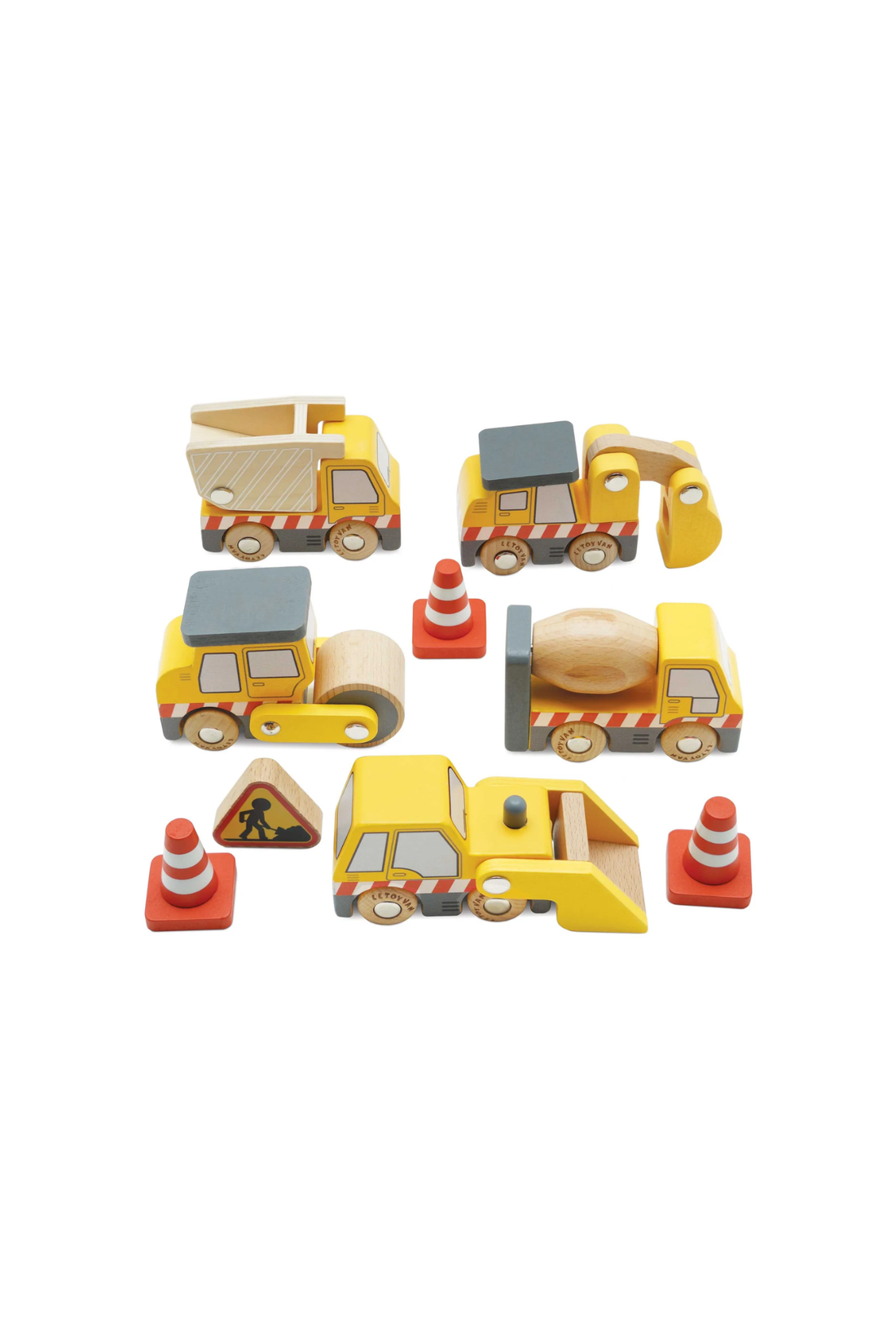 Le Toy Van Wooden Construction Vehicles