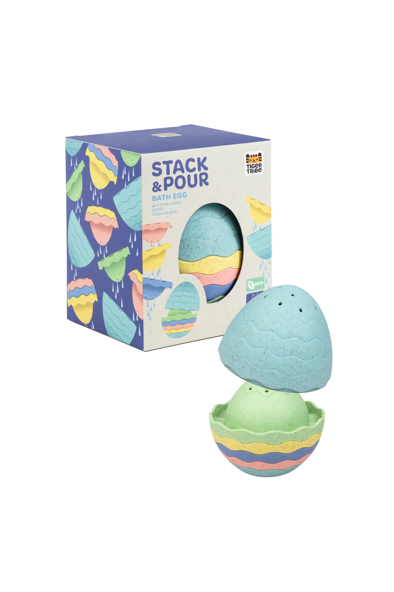 TIGER TRIBE STACK &amp; POUR - BATH EGG ECO