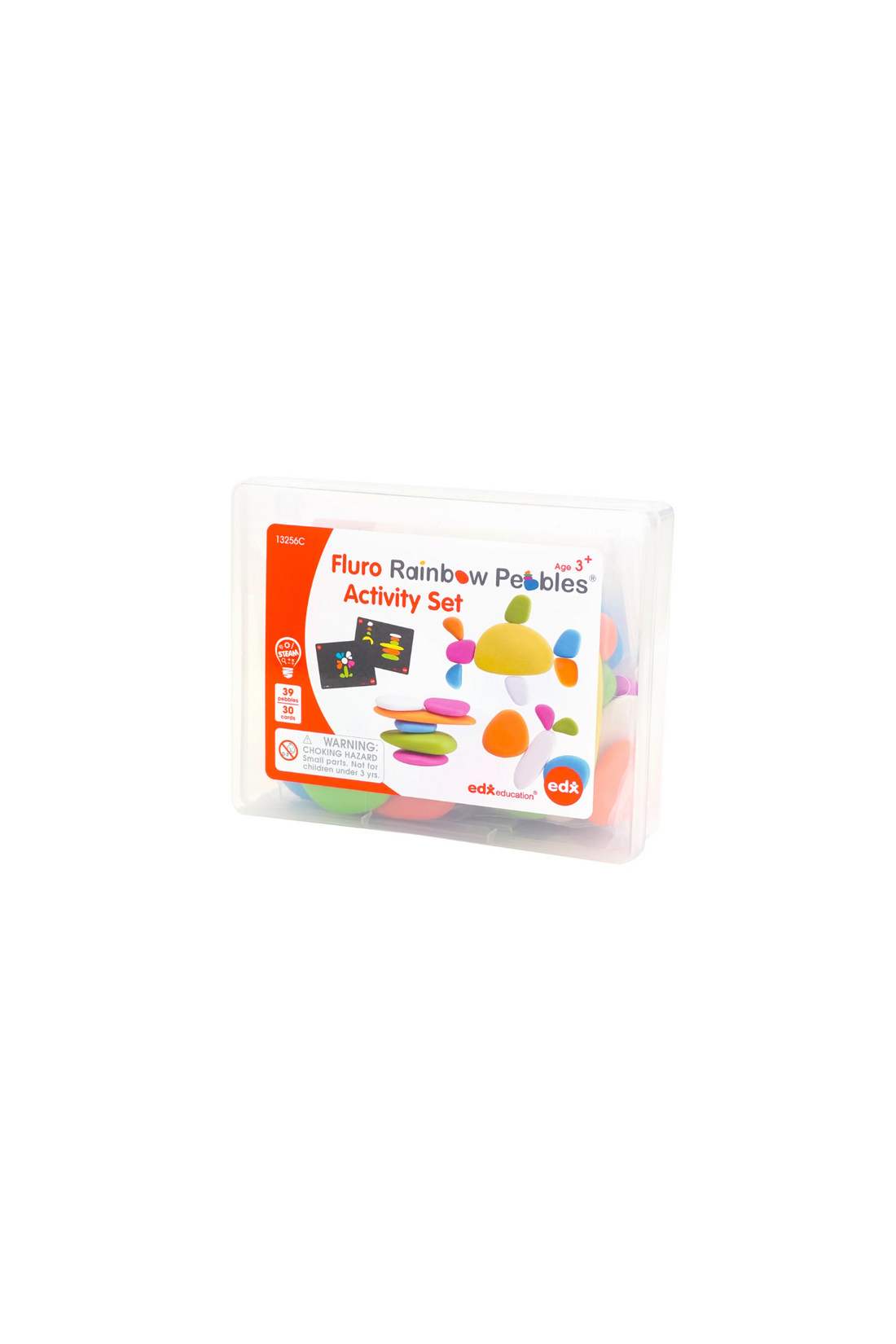 Edx Fluro Rainbow Pebbles Activity Set