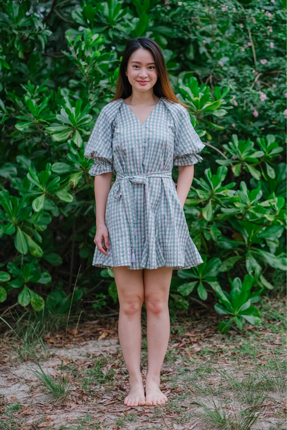Multicolour Check Relaxed Mini Dress
