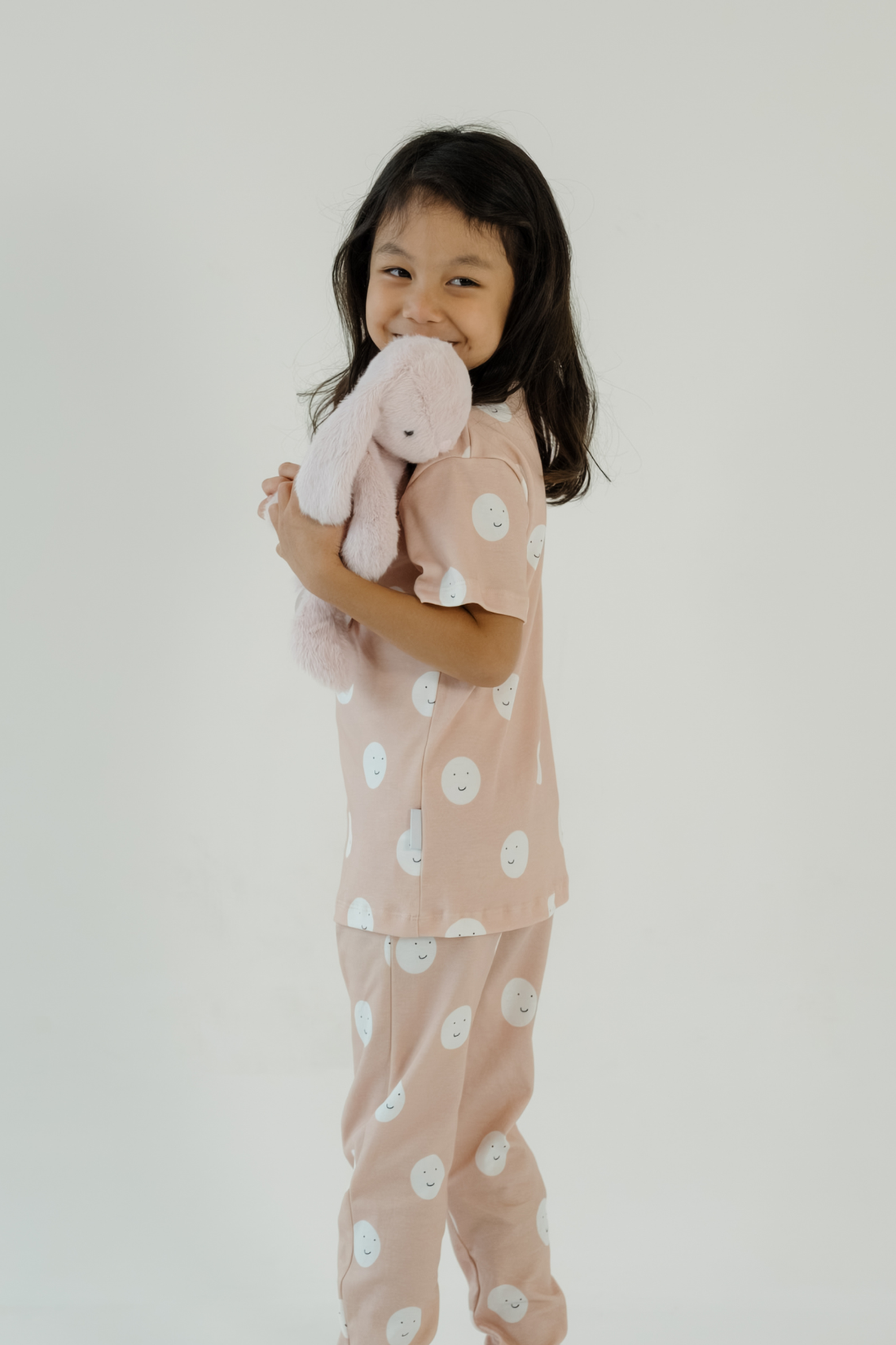 Happy Moon Beige Pyjamas Top & Pants Set