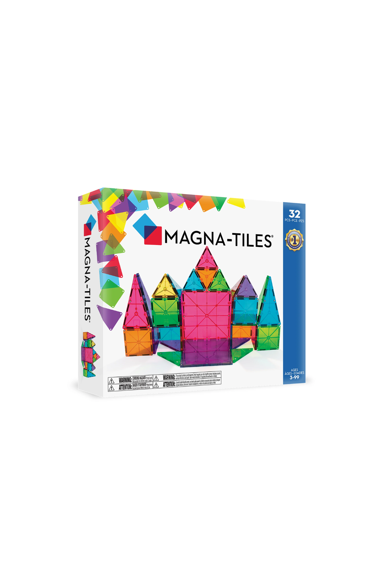 MAGNA-TILES Clear Colors 32 pieces Set