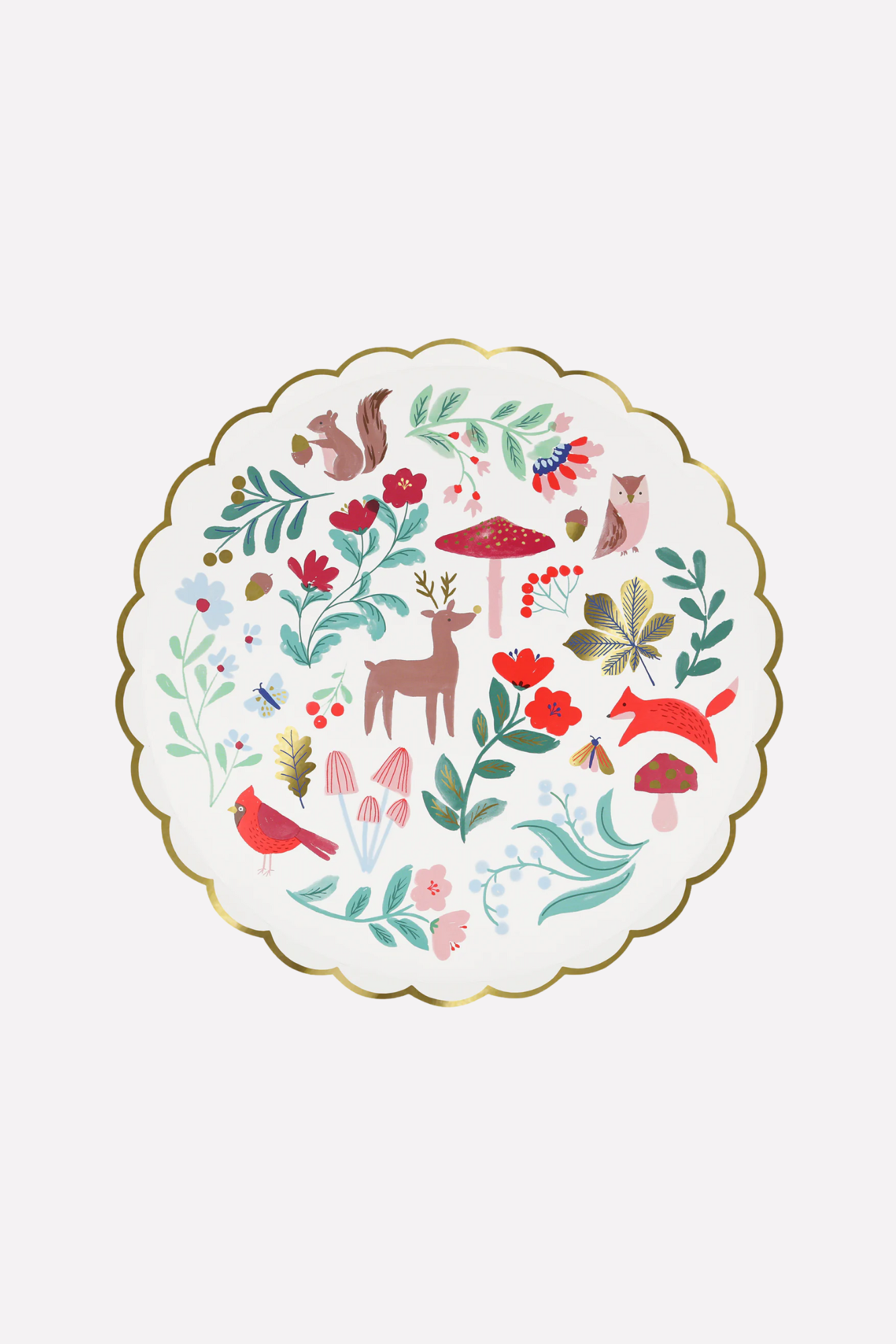Winter Woodland Dinner Plates