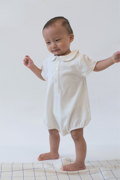 Ecru Peter Pan Romper