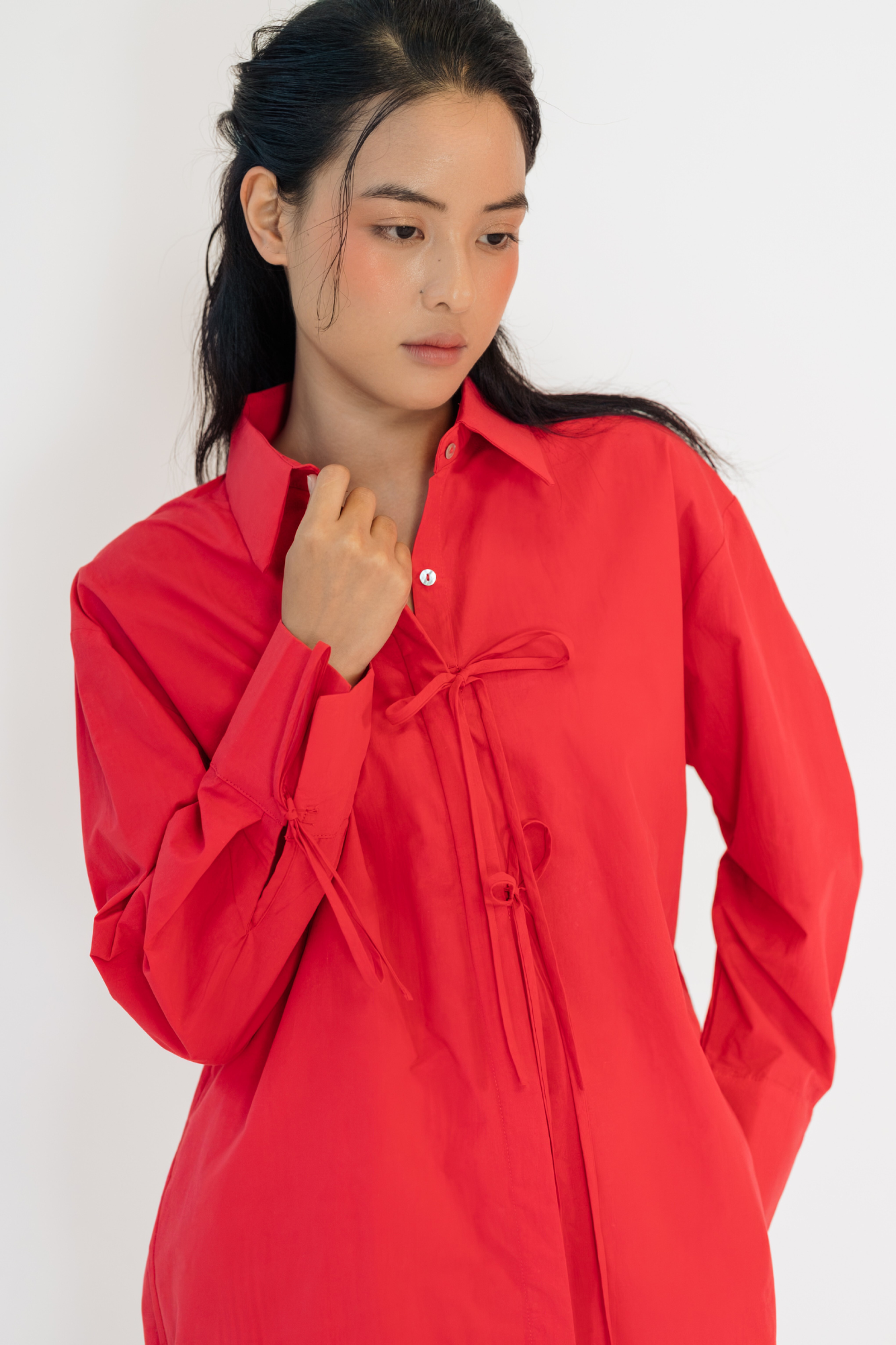 Red Garnet Oversized Shirt