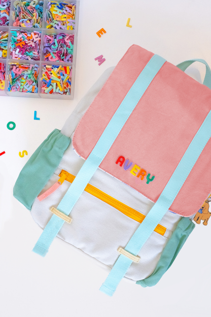 Personalisable 365 Backpack Pink Colour Block