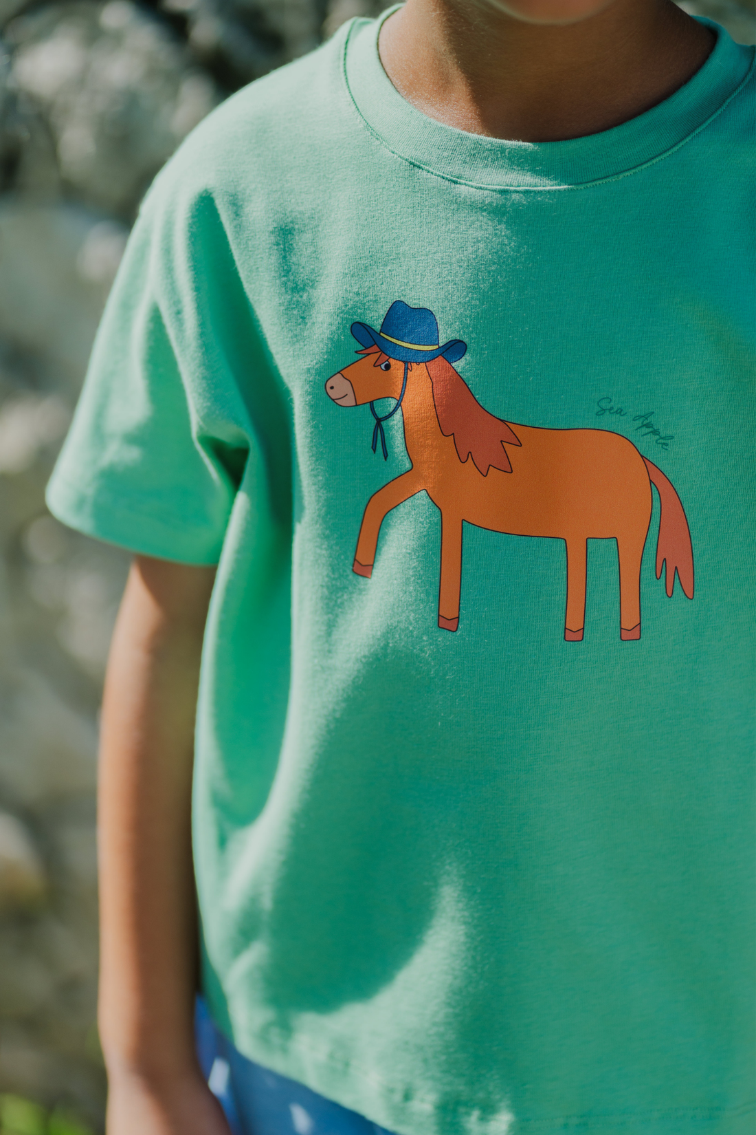 Horse Run Forest Oversized Tee