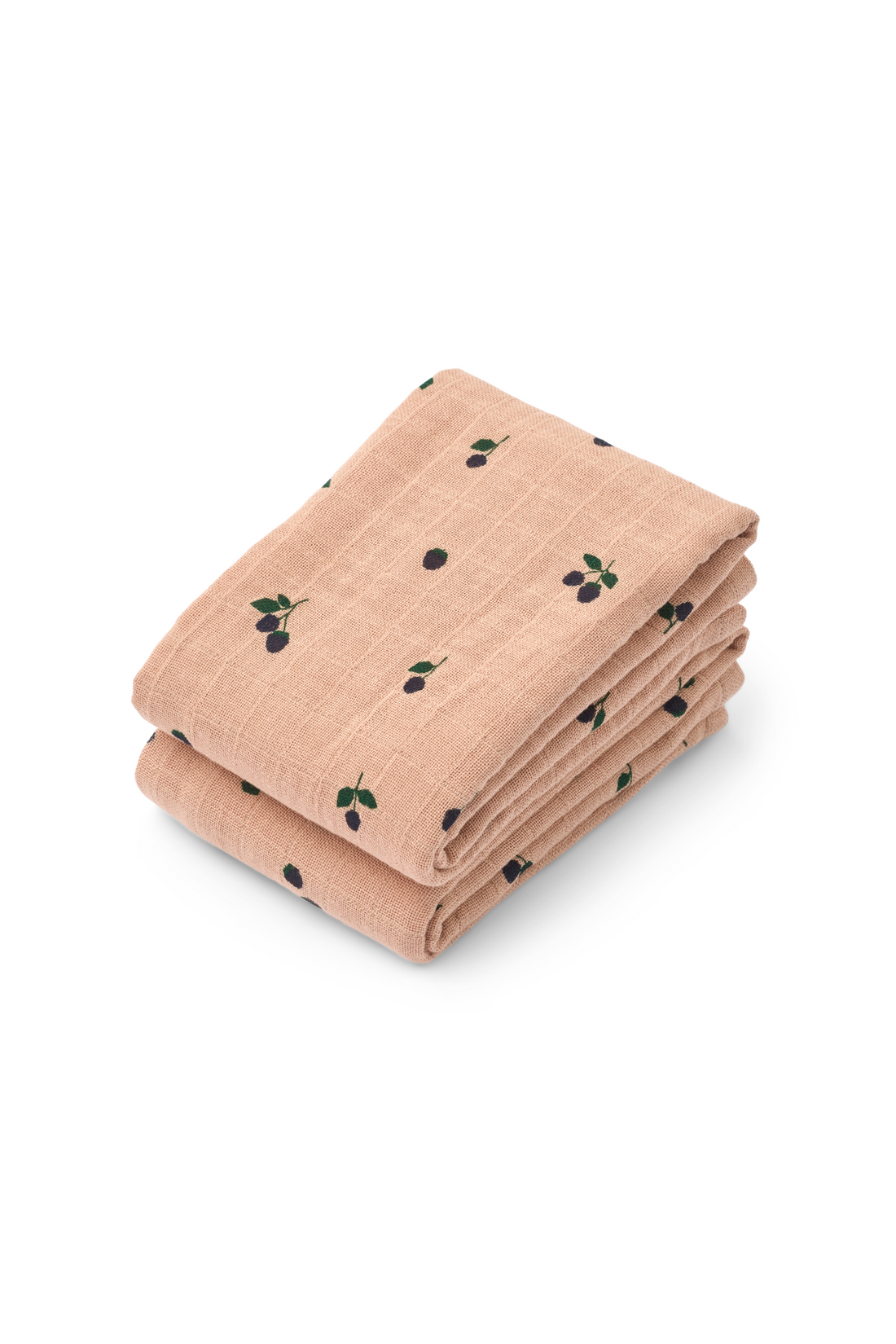 Personalisable Liewood Mini Berry/ Pale Tuscany Lewis Muslin Cloth 2-pack