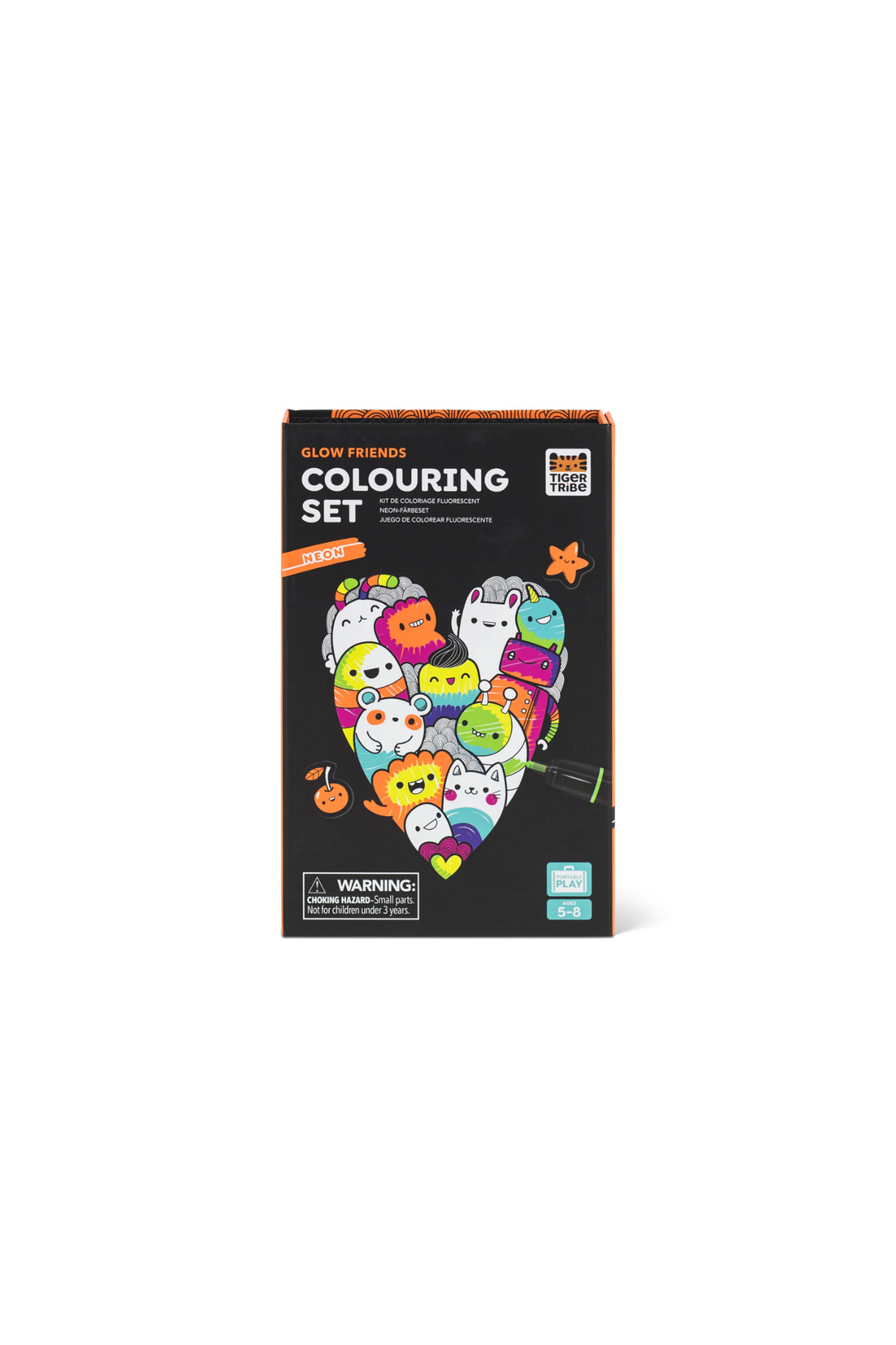 TIGER TRIBE NEON COLOURING SET - GLOWFRIEND