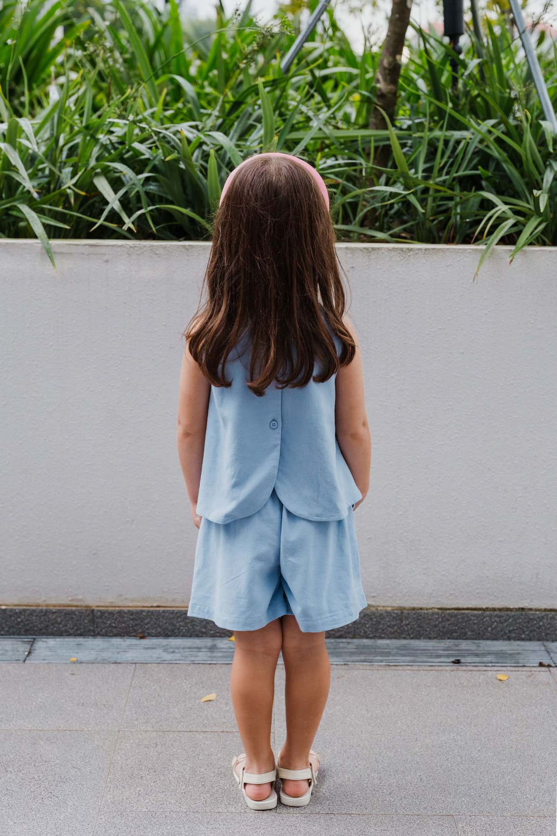 Cornflower Blue Boxy Tank &amp; Shorts Set