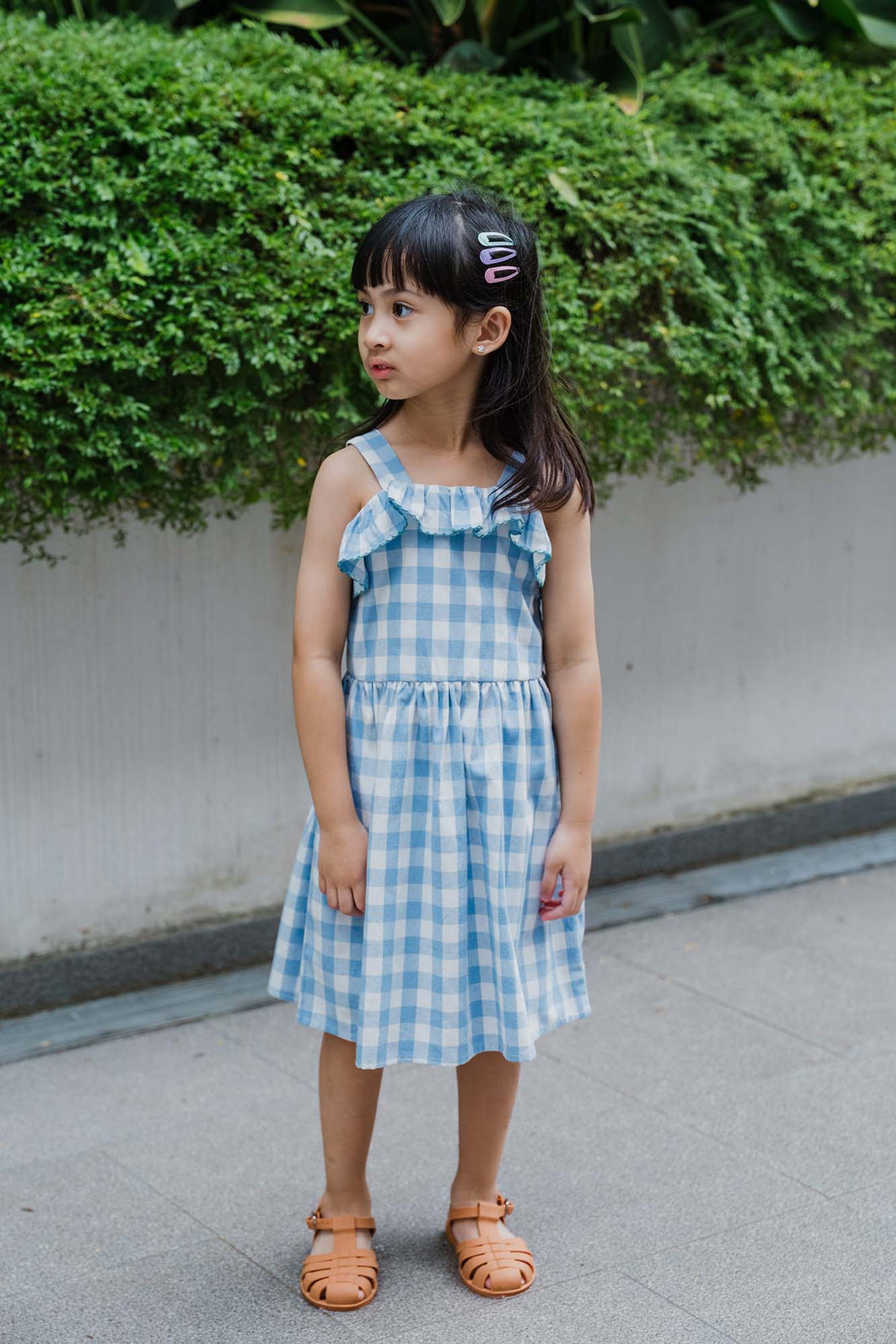 Blue Check Kelly Dress