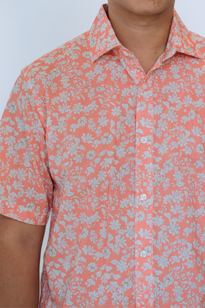Rose Quartz Mens Collared Shirt