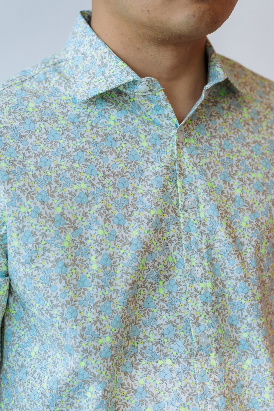 Limestone Mens Collared Shirt