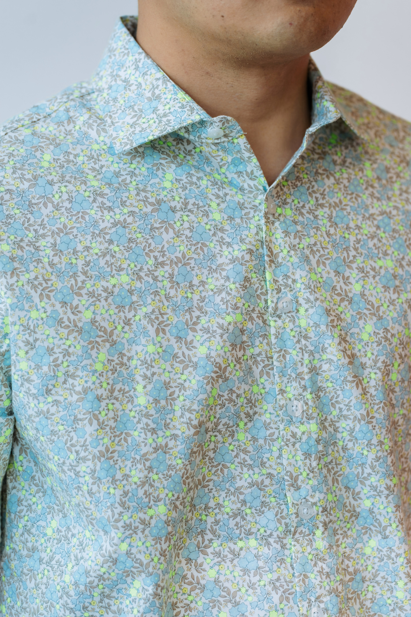 Limestone Mens Collared Shirt