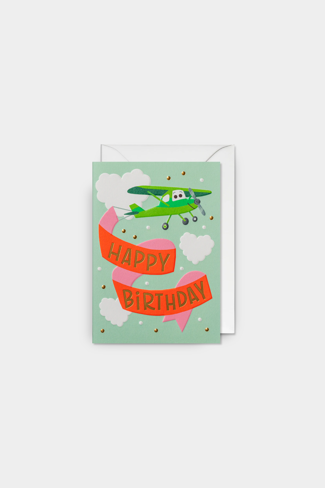 Happy Birthday Plane Banner Greeting Card