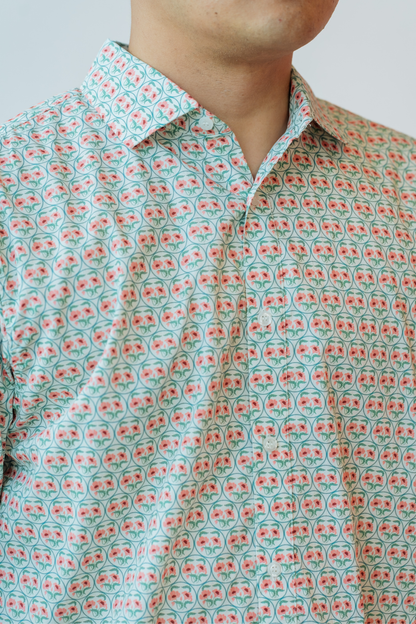 Jadeite Mens Collared Shirt