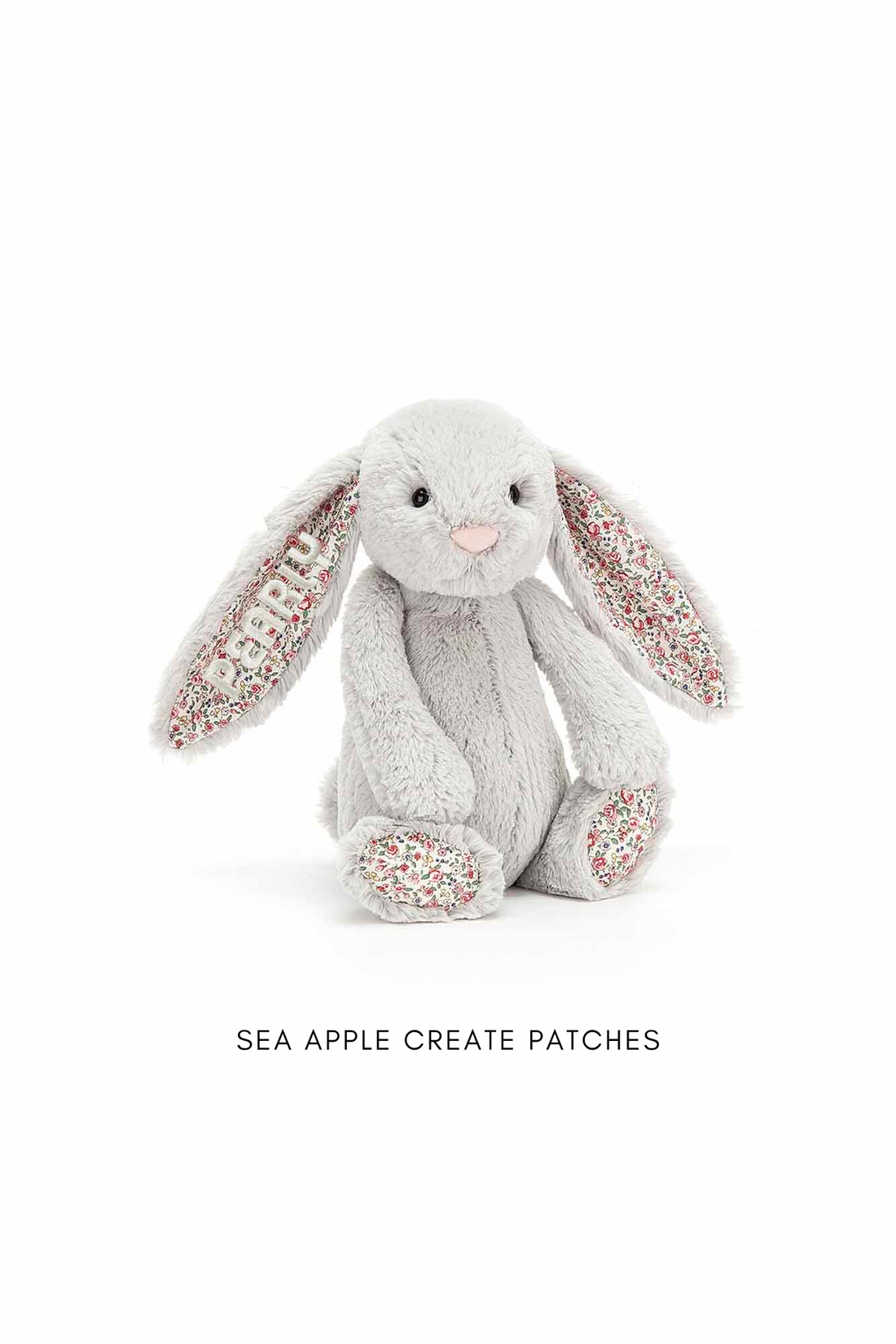 Personalisable Jellycat Blossom Bunny Silver Medium