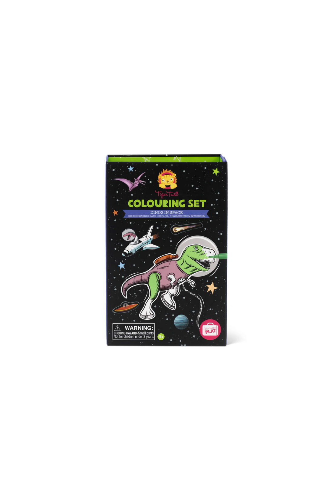 TIGER TRIBE COLOURING SET - DINOS IN SPACE