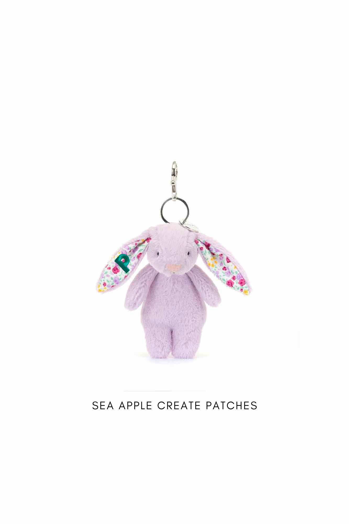 Personalisable Jellycat Blossom Jasmine Bunny Bag Charm