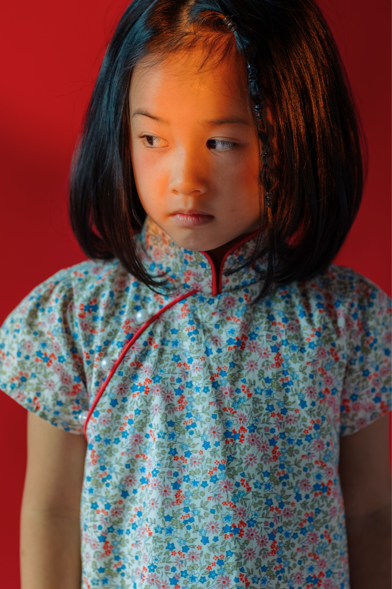 Red Clover Emilia Cheongsam