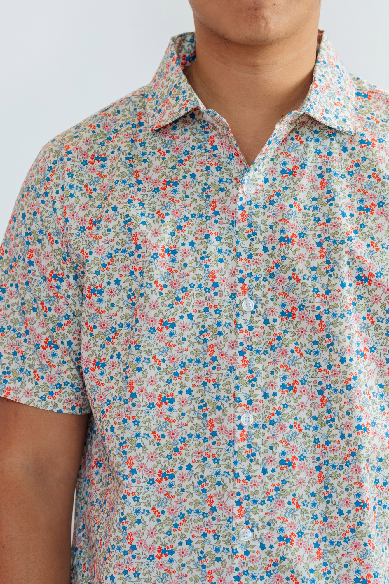 Red Clover Mens Collared Shirt