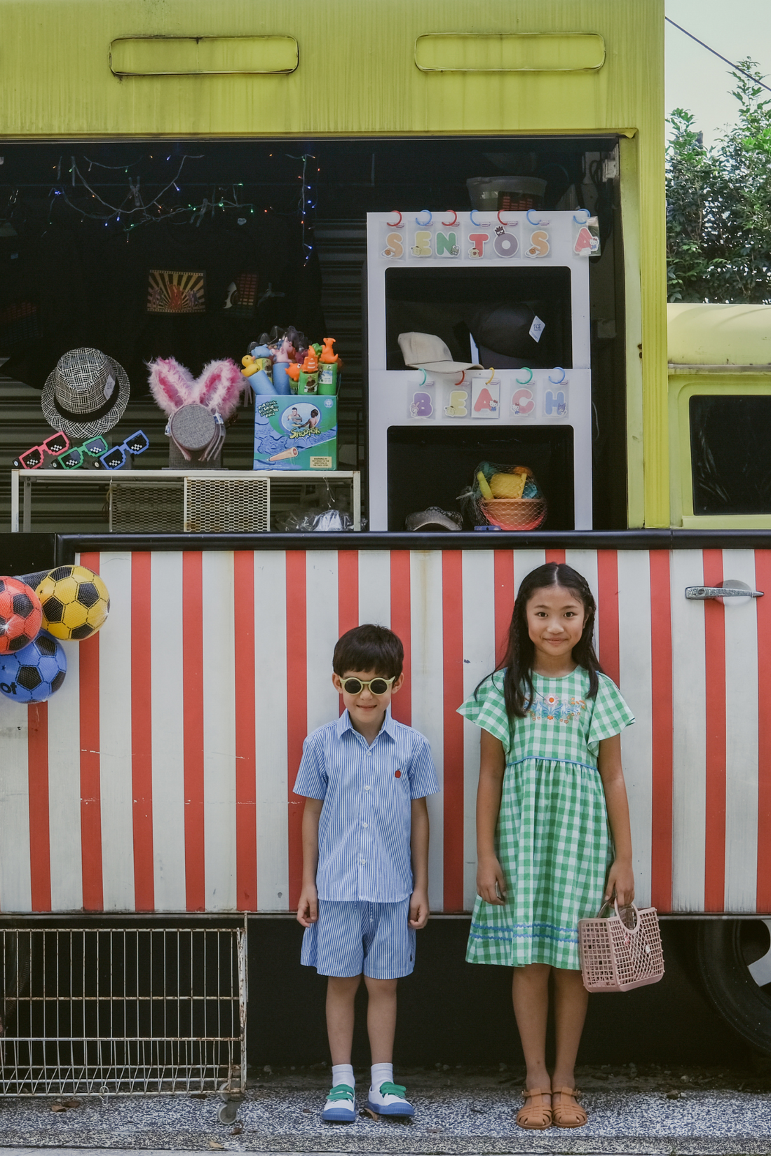 Blue Stripe Apple Collared Shirt