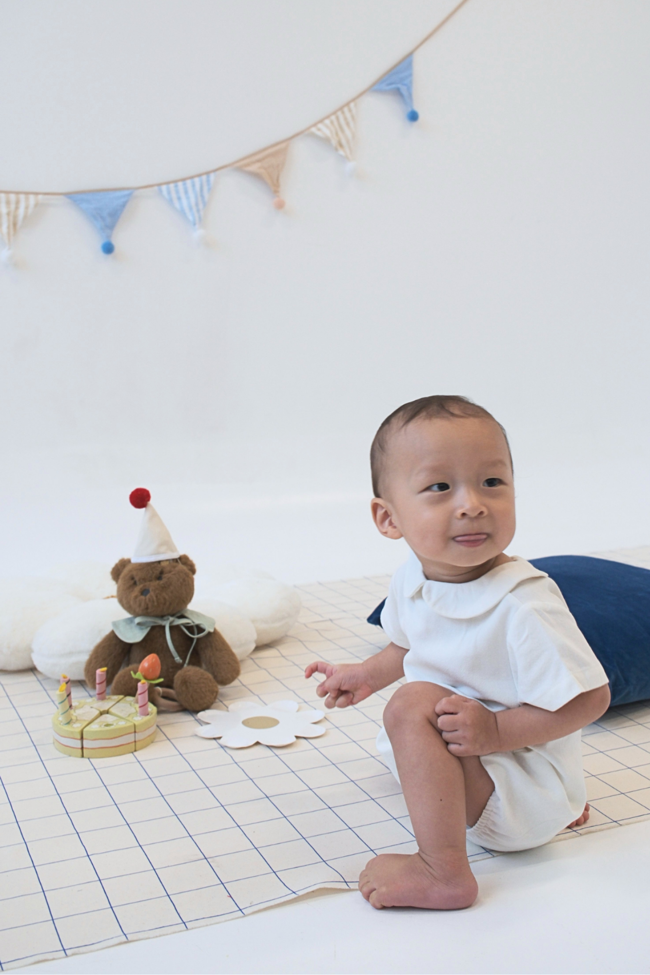 Ecru Peter Pan Romper