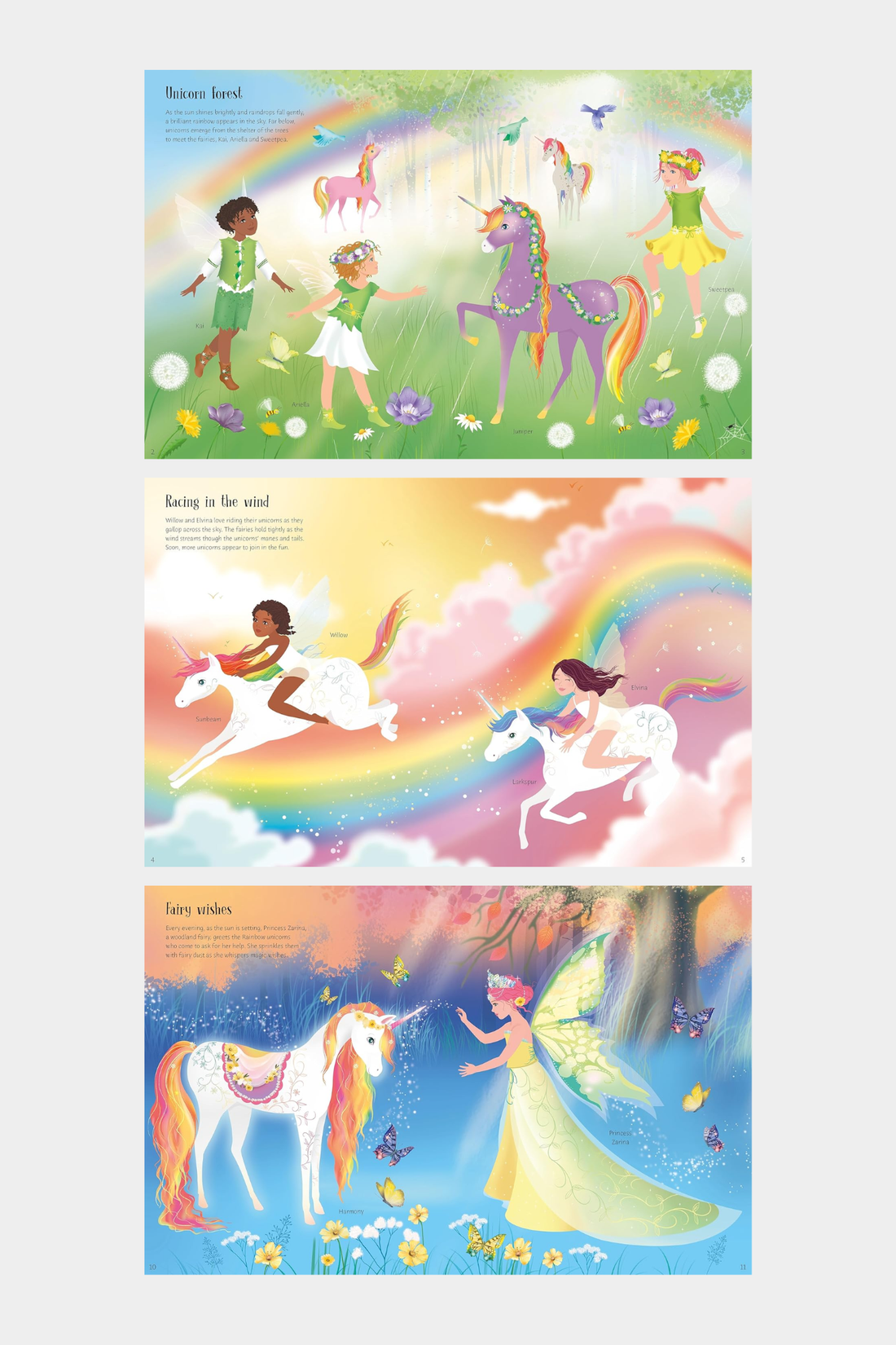 Sticker Dolly Dressing Rainbow Unicorns