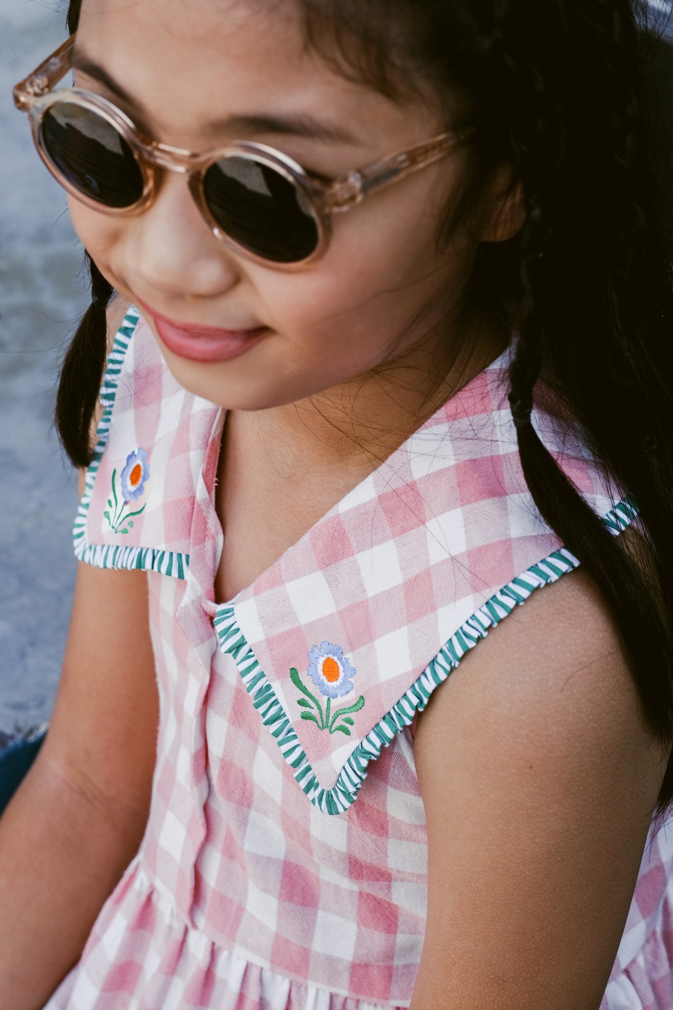 Pink Check Harper Dress