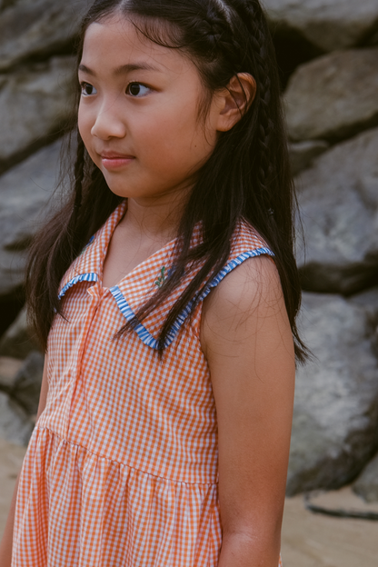 Orange Plaid Harper Dress