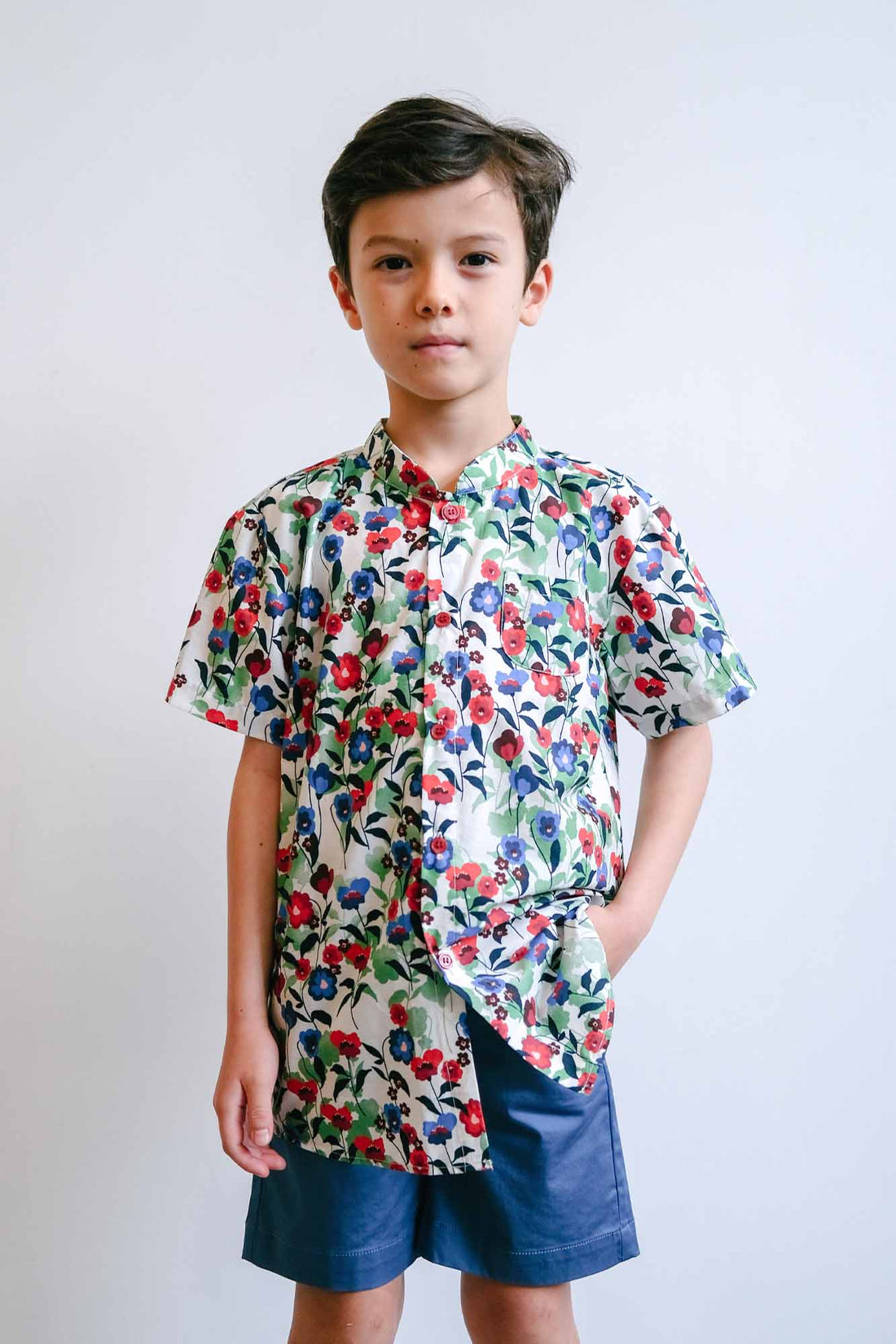 Begonias Mandarin Shirt