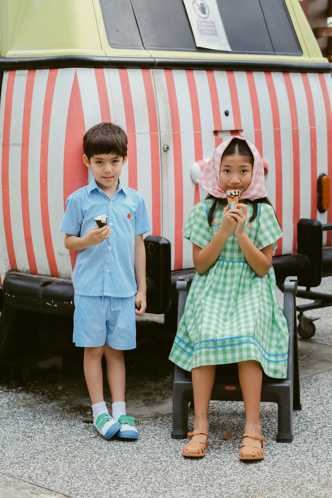 Green Check Molly Dress