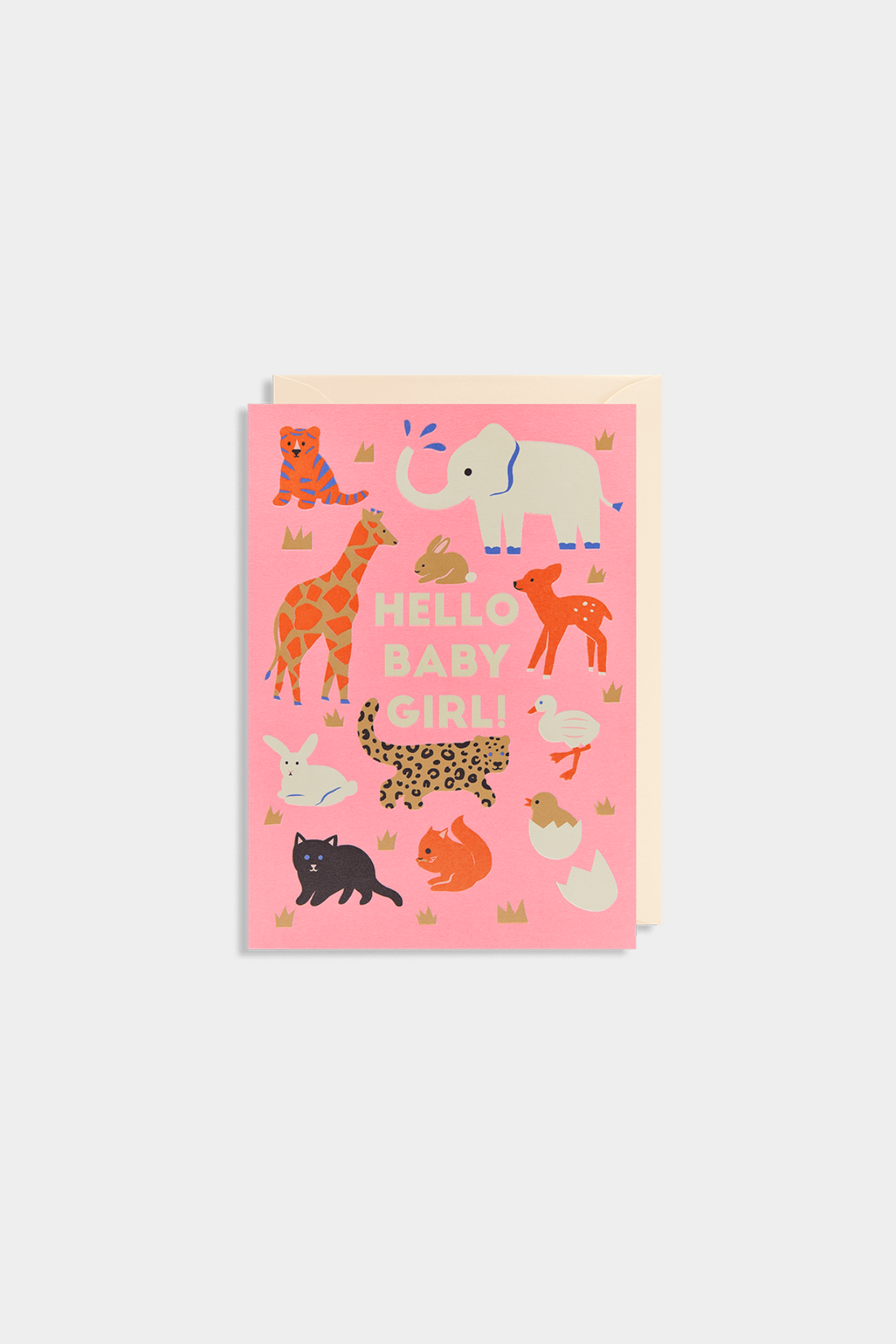 Hello Baby Girl! Greeting Card