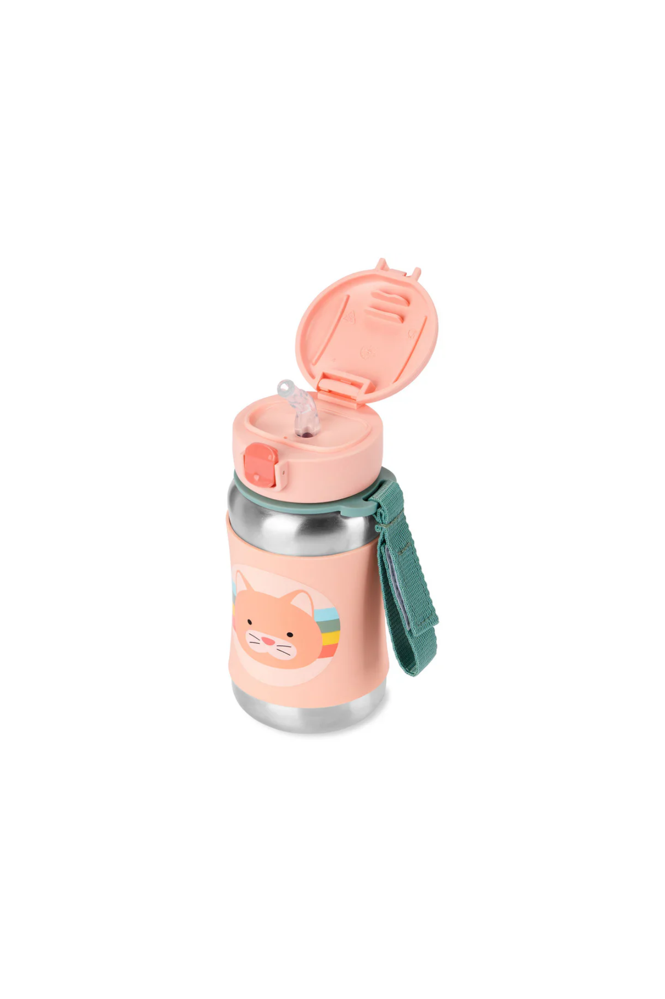 Skip Hop Zoo Stainless Steel Straw Bottle