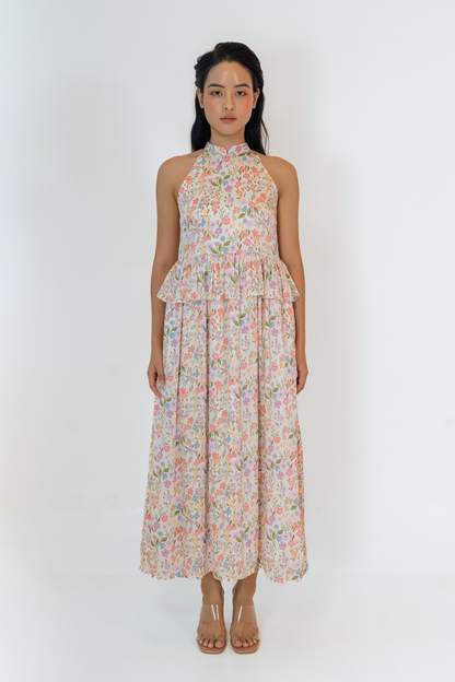 Blush Spring Halter Cheongsam