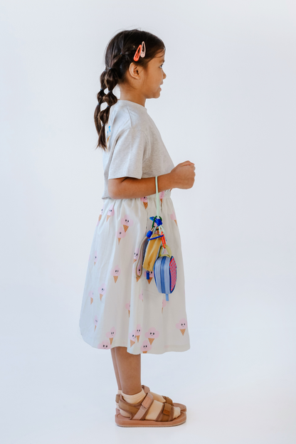 Personalisable Cobalt Stripe Block Pouch
